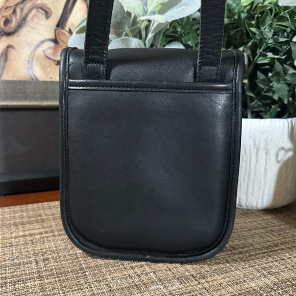 ❤️SOLD❤️Vintage Coach Black Sidepack small #9978 - Picture 10 of 12